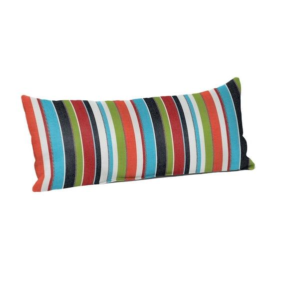 Casual Cushion Stripe Sunbrella Fabric Indoor/Outdoor Lumbar Pillow