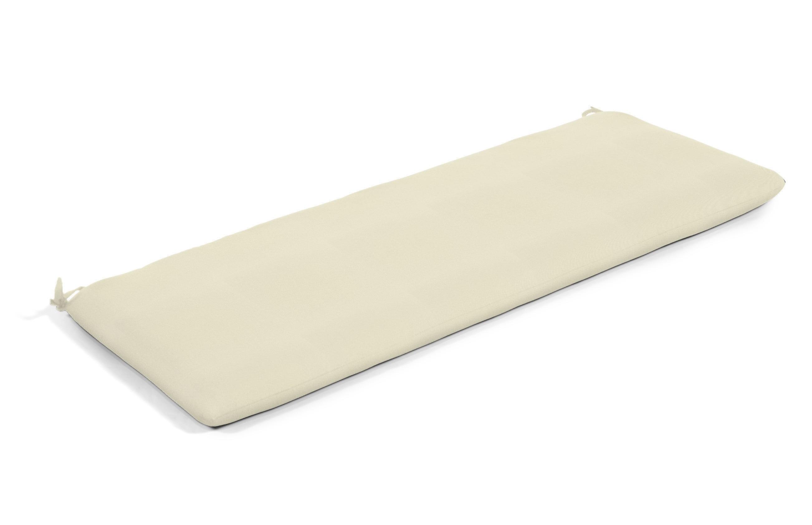 Wildon Home® Casual Cushion Sunbrella® Fabric 1-Piece Indoor/Outdoor Bench Cushion, 48"W x 18"L, Canvas Canvas