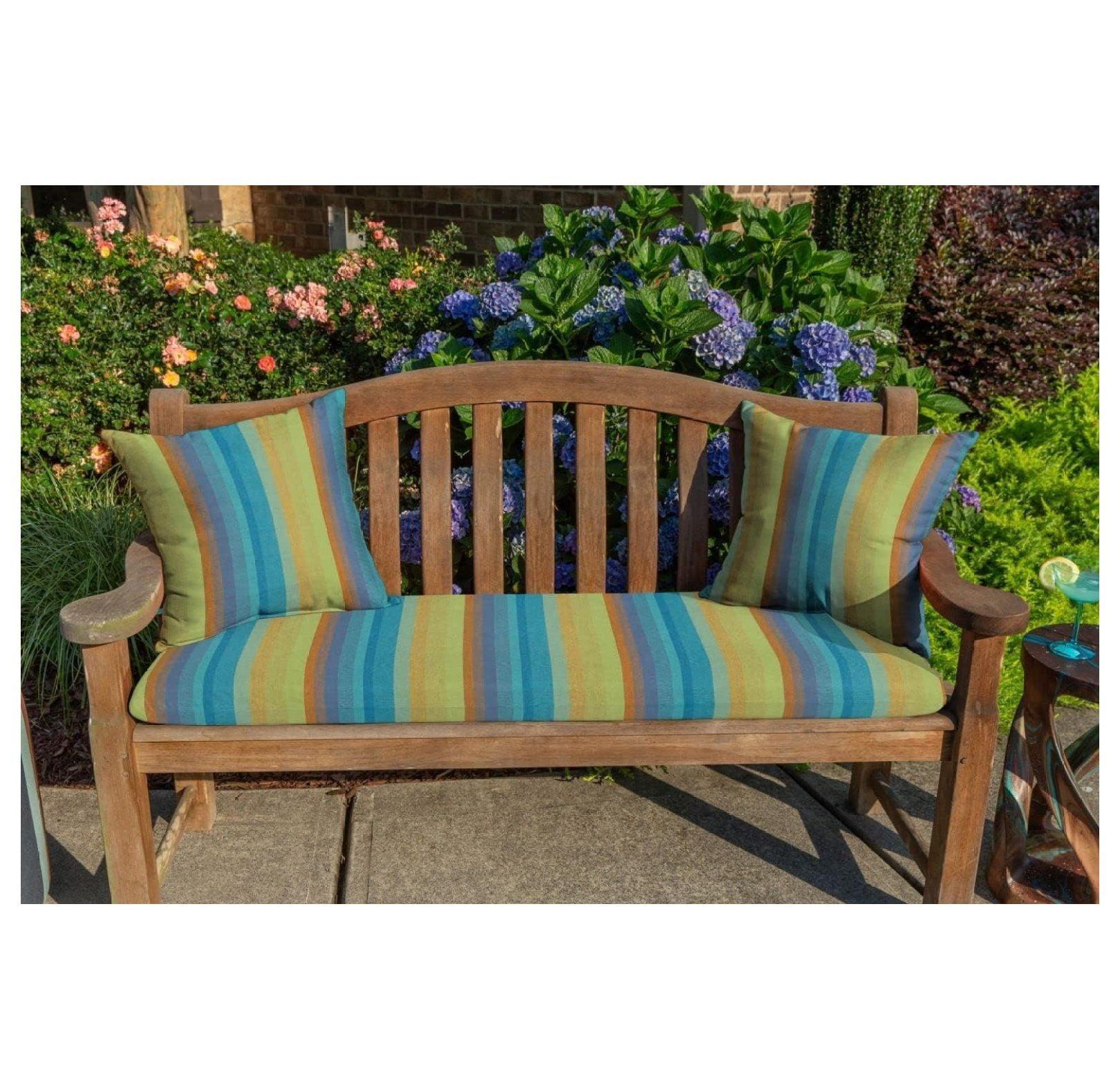 Striped Sunbrella® Indoor/Outdoor Reversible Throw Pillow