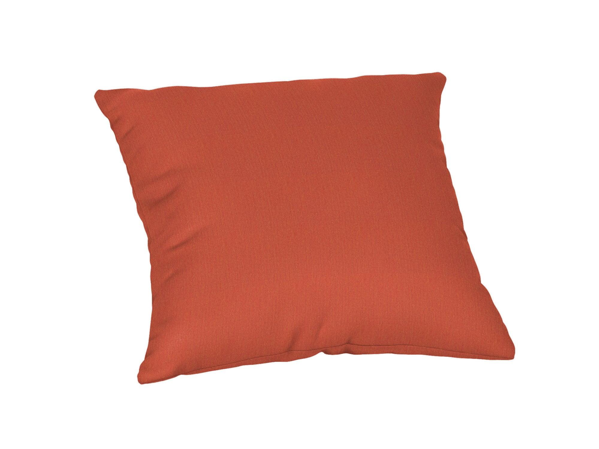 Sunbrella Red Square Outdoor Throw Pillow with Polyester Fill