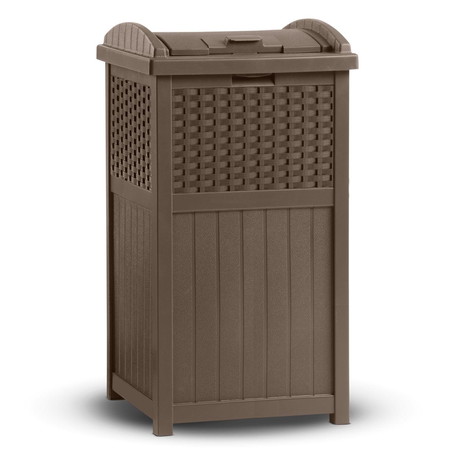 Suncast Suncast 33 Gallon Manual Lift Trash Hideaway Container