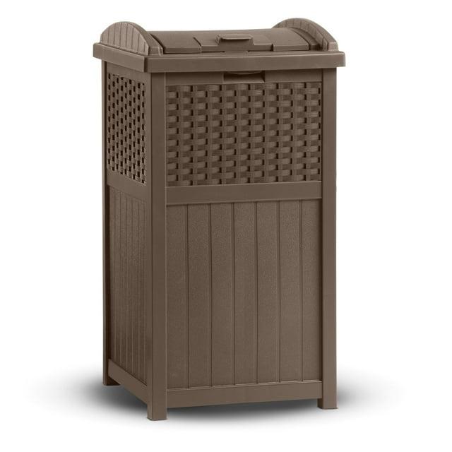 Suncast Suncast 33 Gallon Manual Lift Trash Hideaway Container