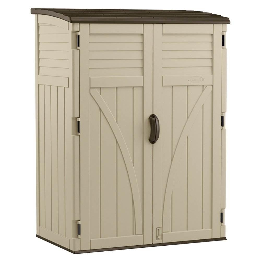 Suncast 53 in. W x 32.5 in. D Resin Vertical Tool Shed
