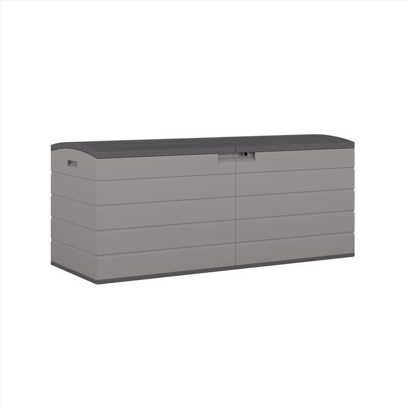 Suncast 120 Gallon Split Lid Lockable Deck Box