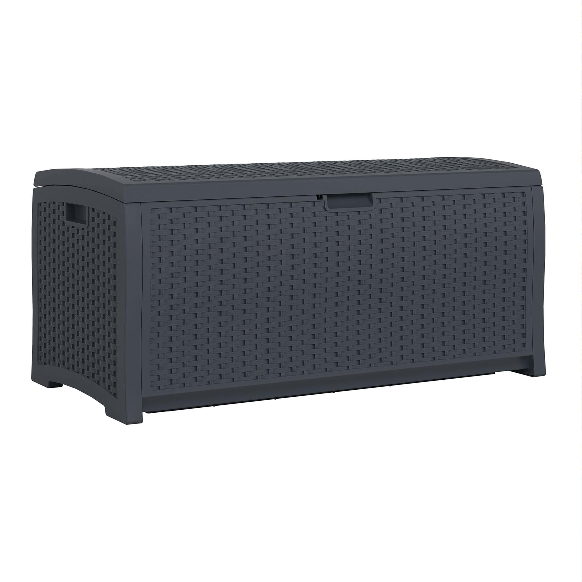 Suncast 73 Gallon Wicker Deck Box