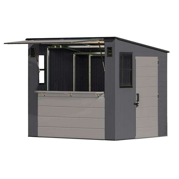 Suncast 8 ft. x 7 ft. Cabana Entertainment Shed
