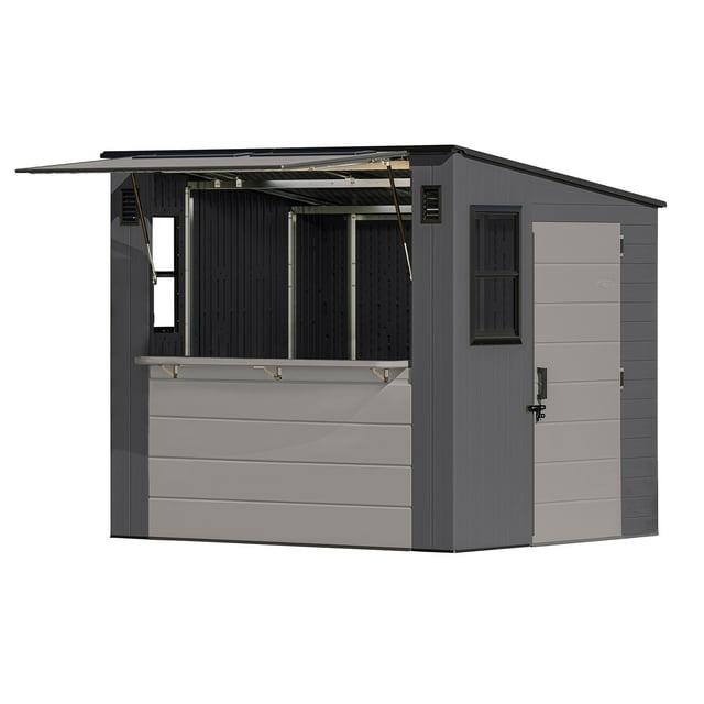 Suncast 8 ft. x 7 ft. Cabana Entertainment Shed