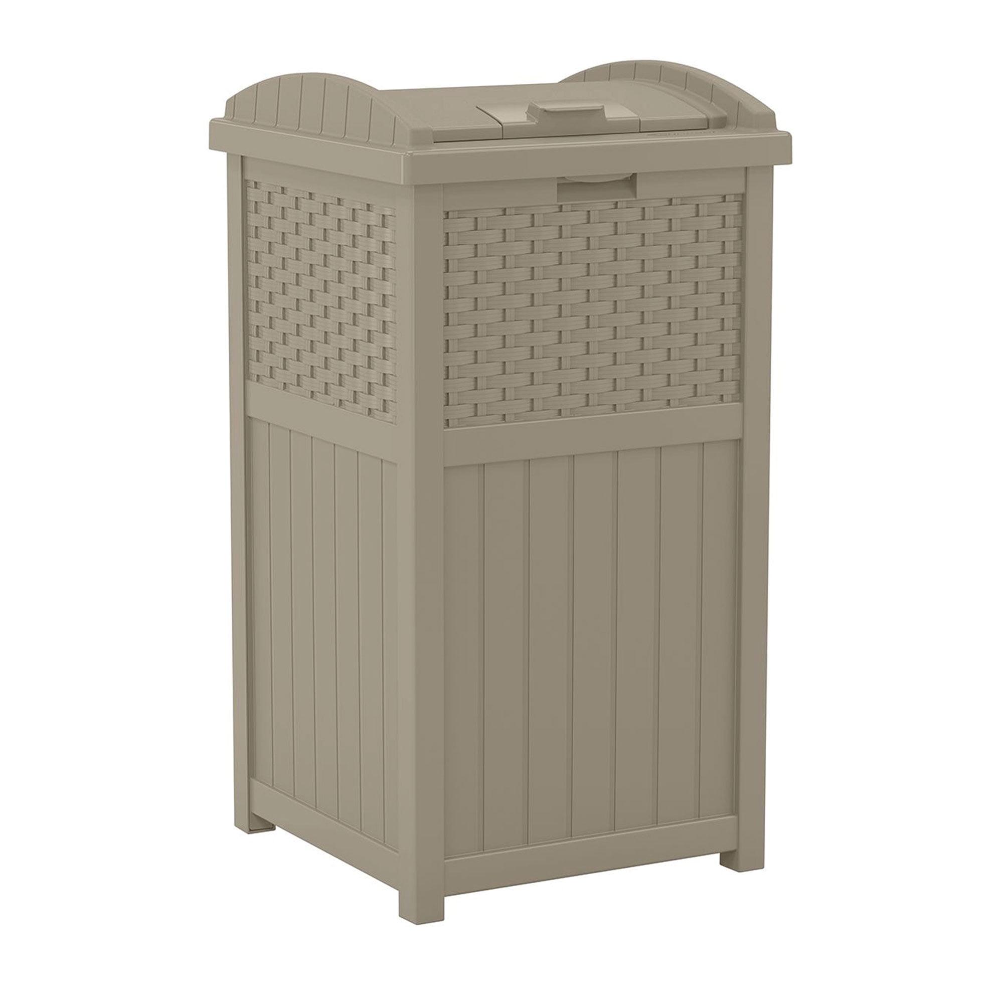 Suncast Suncast 33 Gallon Manual Lift Trash Hideaway Container