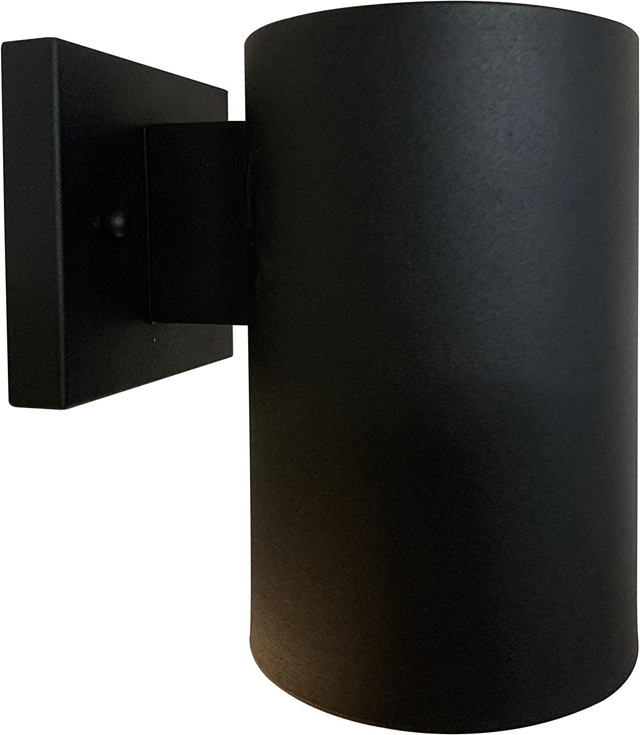 Matte Black Minimalist Cylinder LED Wall Sconce