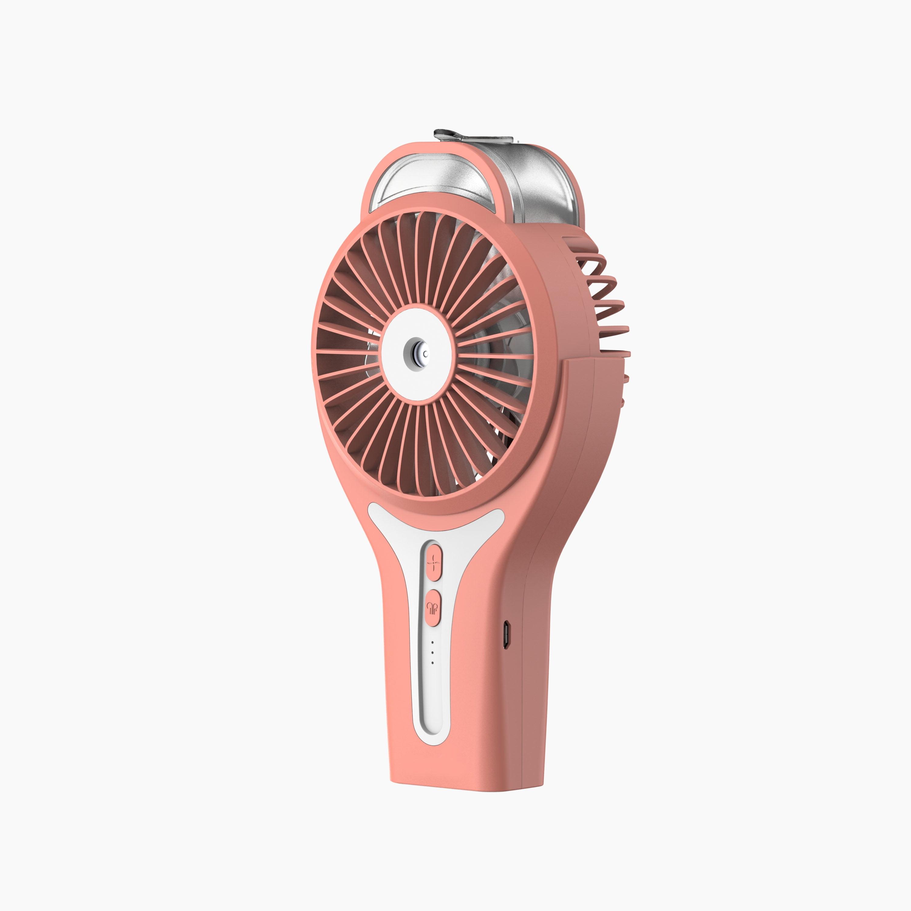 Sunneday 3" Portable Misting Fan in Coral Bell