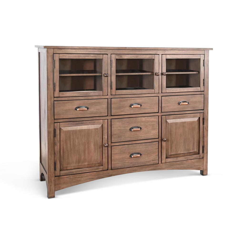 Sunny Designs Yellowstone Display Cabinet Wood Server