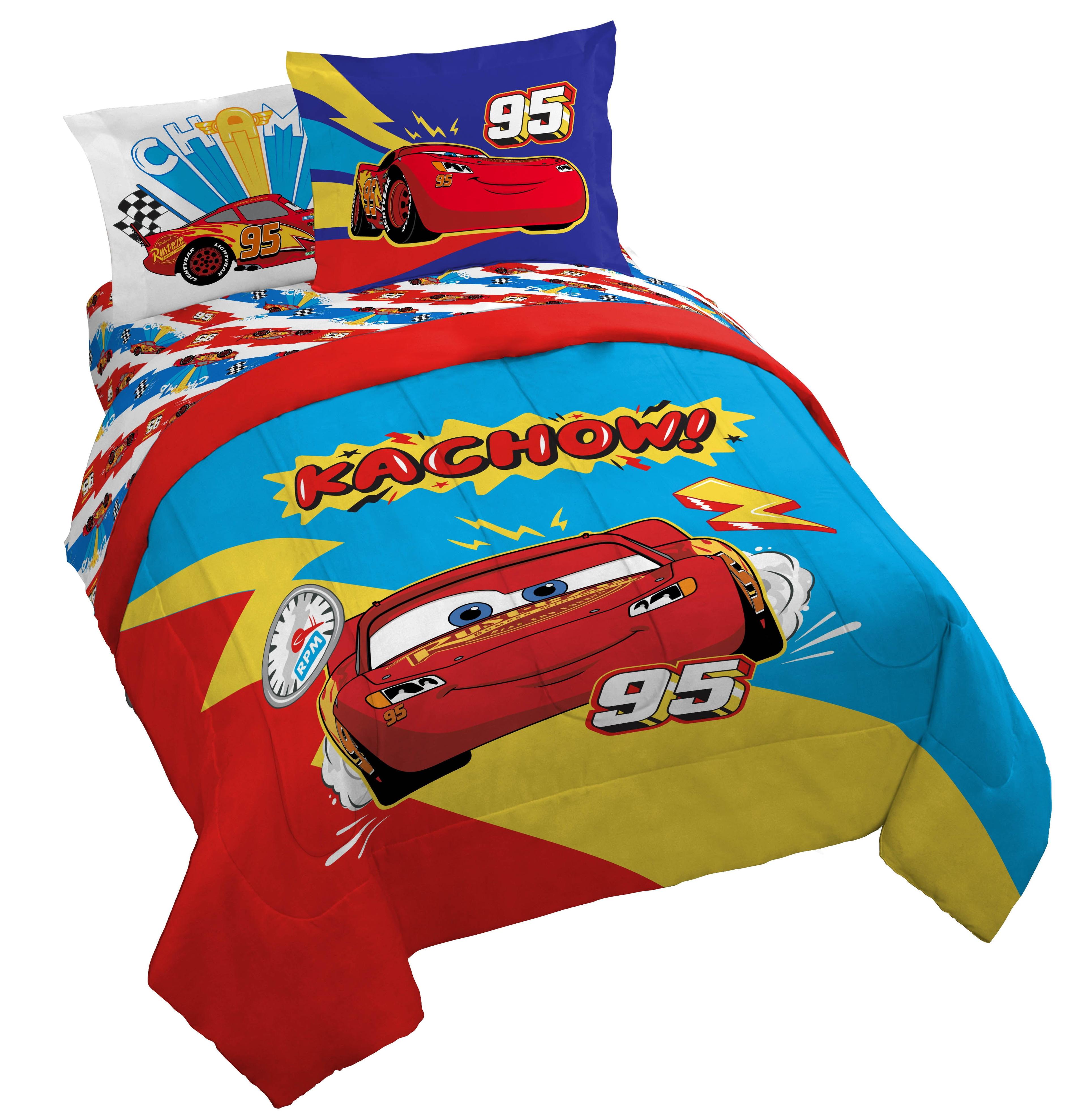 Disney Pixar Cars Lightning McQueen Full Size Kids Bedding Set