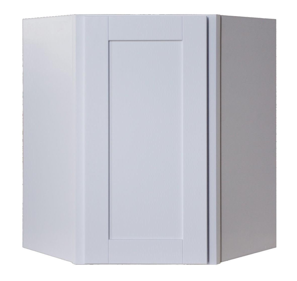 Sunny Wood Shw2430dc-A Shaker Hill 24" X 30" Diagonal Corner Wall Cabinet - White