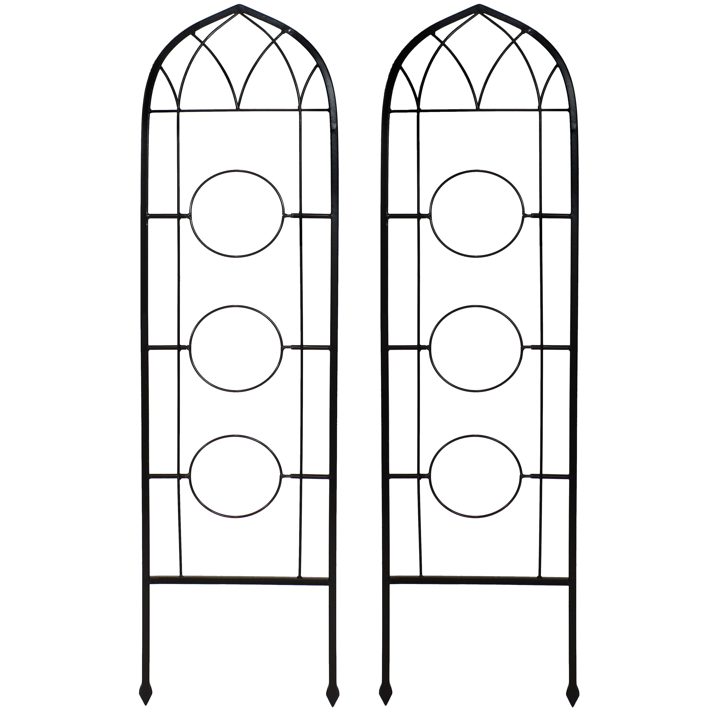 Avonlee Steel Arched Trellis (Set of 2)