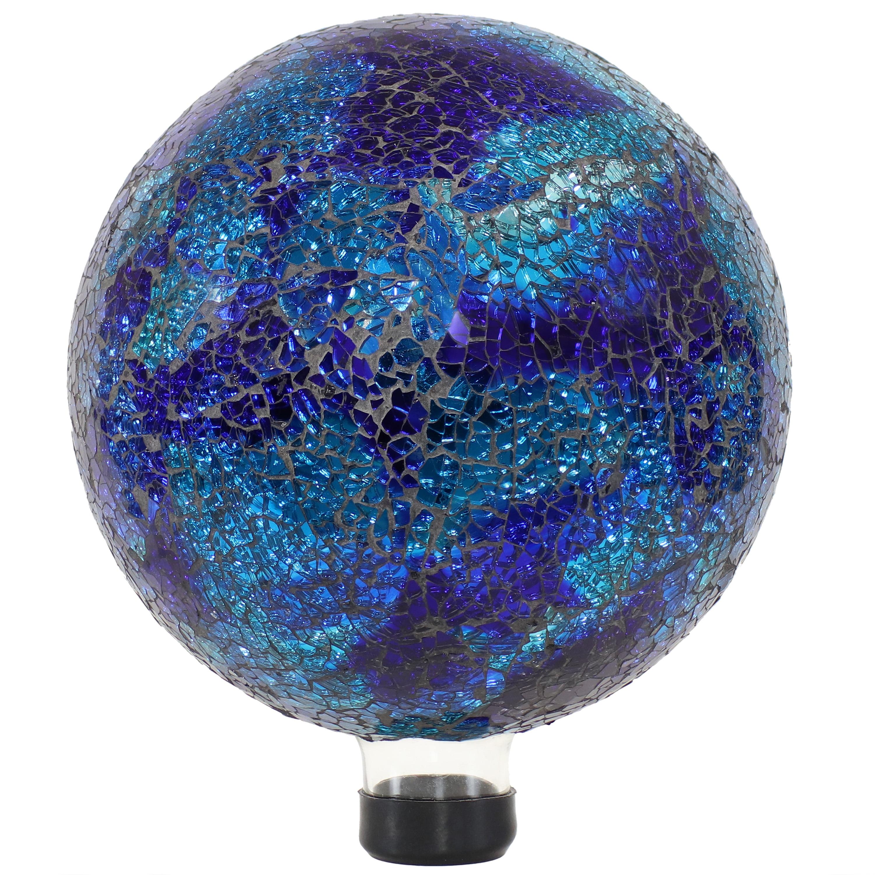 Jaqulyn Deep Ocean 10" Glass Outdoor Gazing Globe