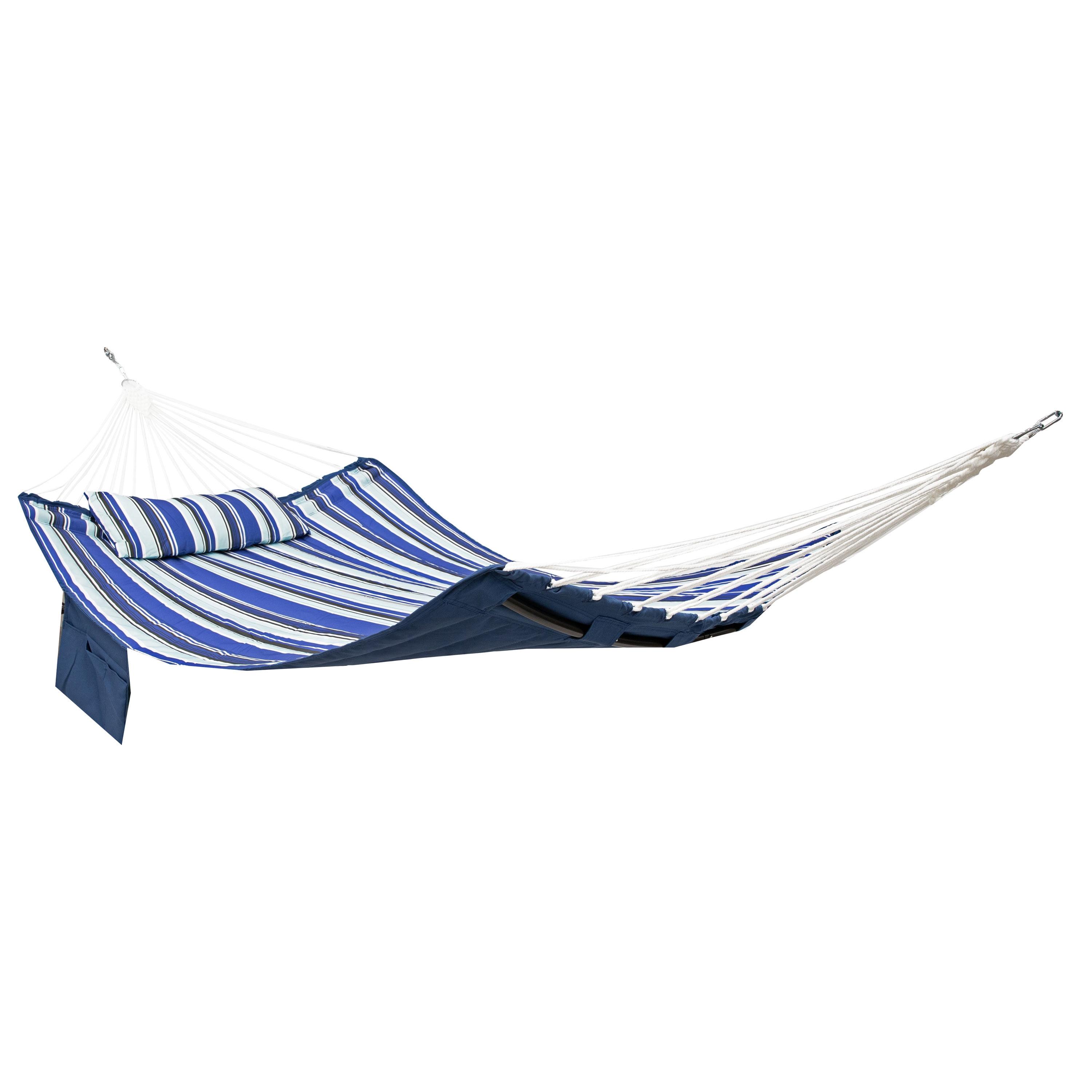 Metal Spreader Bar Hammock with Pillow - Catalina Beach