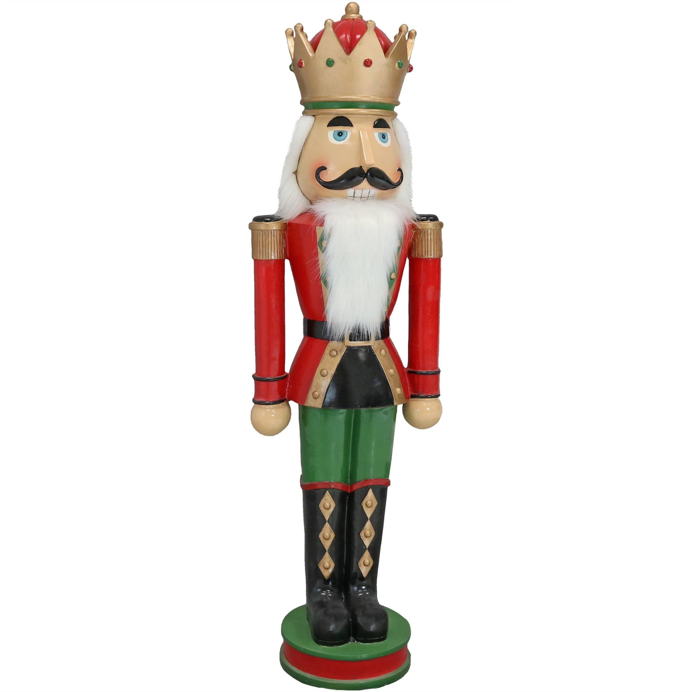 Sunnydaze Polyresin Matthias the Nutcracker Prince Christmas Holiday Decoration - 37" - 1 Nutcracker