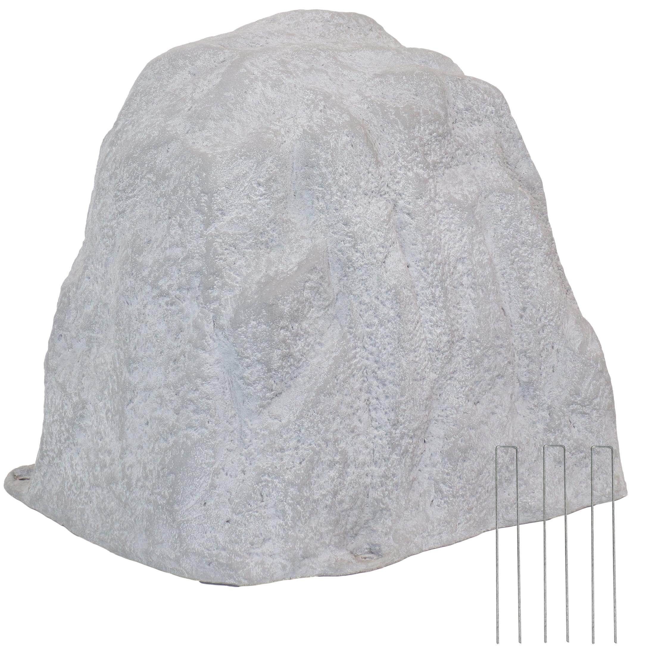 Freeport Park® Jara Polyresin Faux Landscape Rock Cover with Metal Stakes