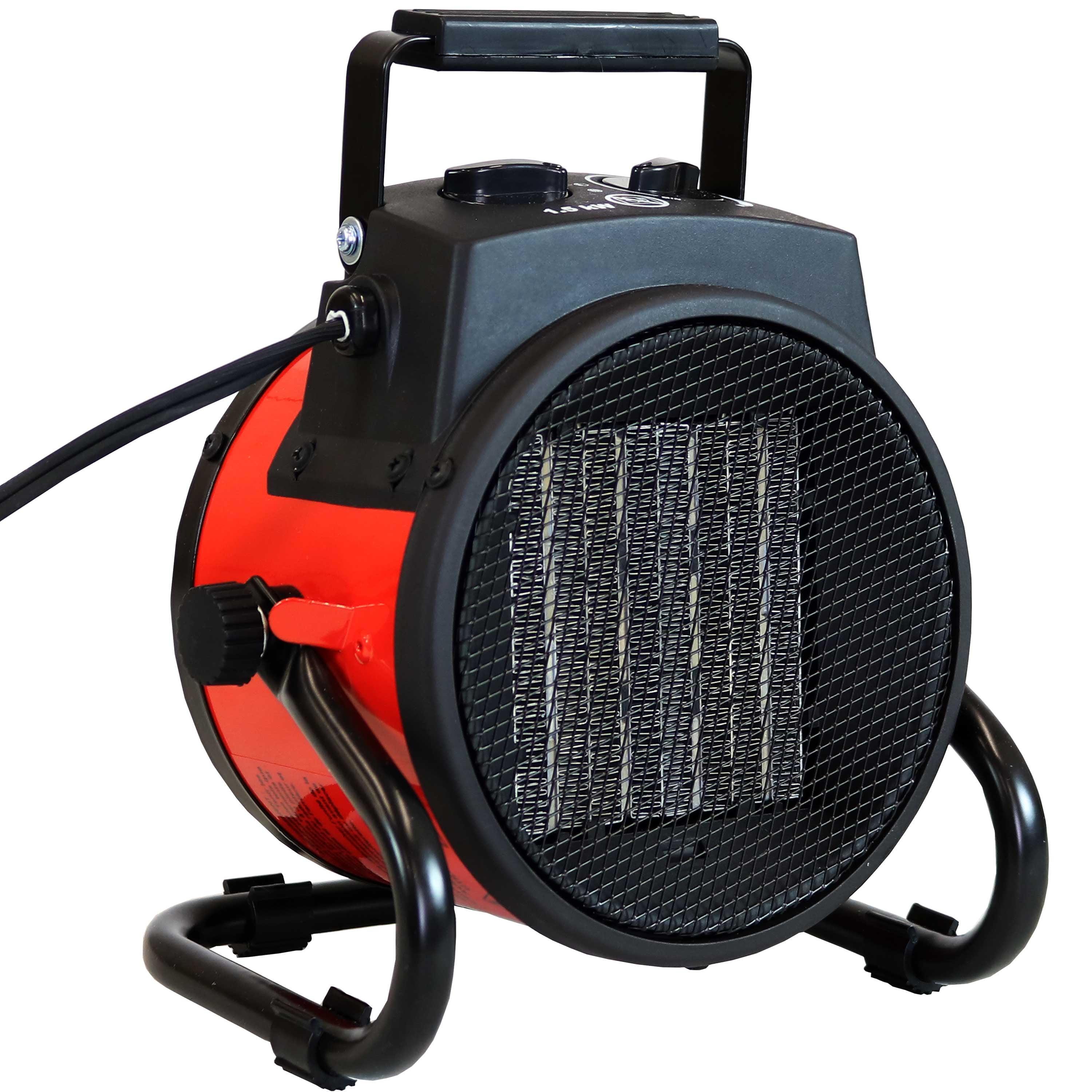 Portable Ceramic 1,500 Watt Electric Fan Compact Heater with Folding Handle