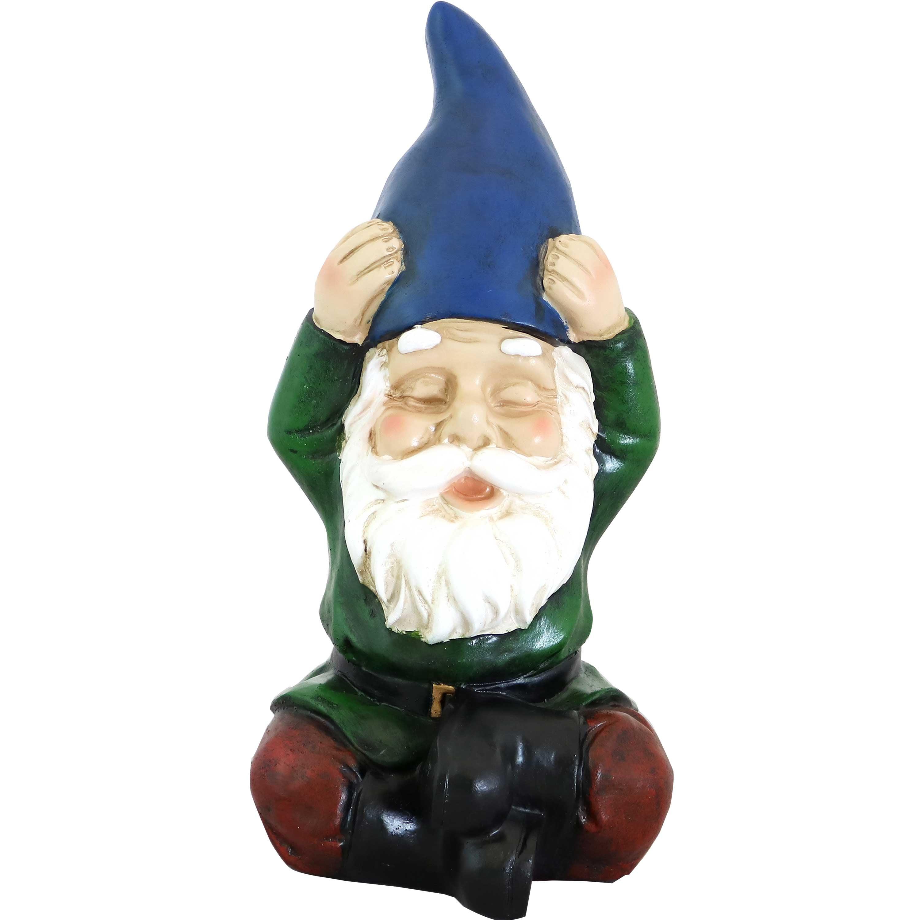 Sage the Yoga Garden Gnome Resin Statue, 11"