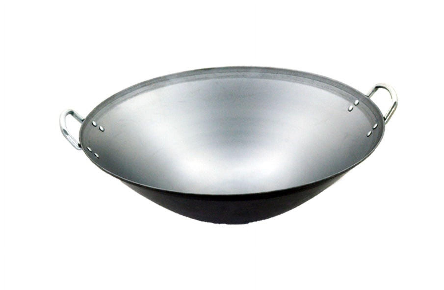 18" Stainless Steel Induction Ready Wok with Ear Handles