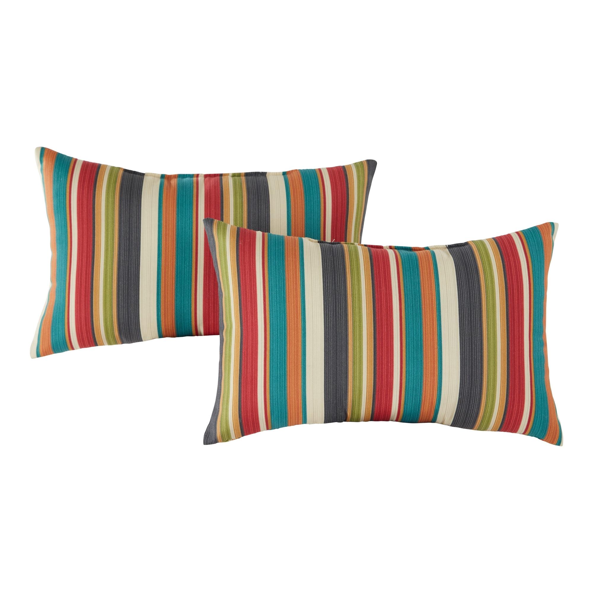 Indoor/Outdoor Reversible Throw Pillow