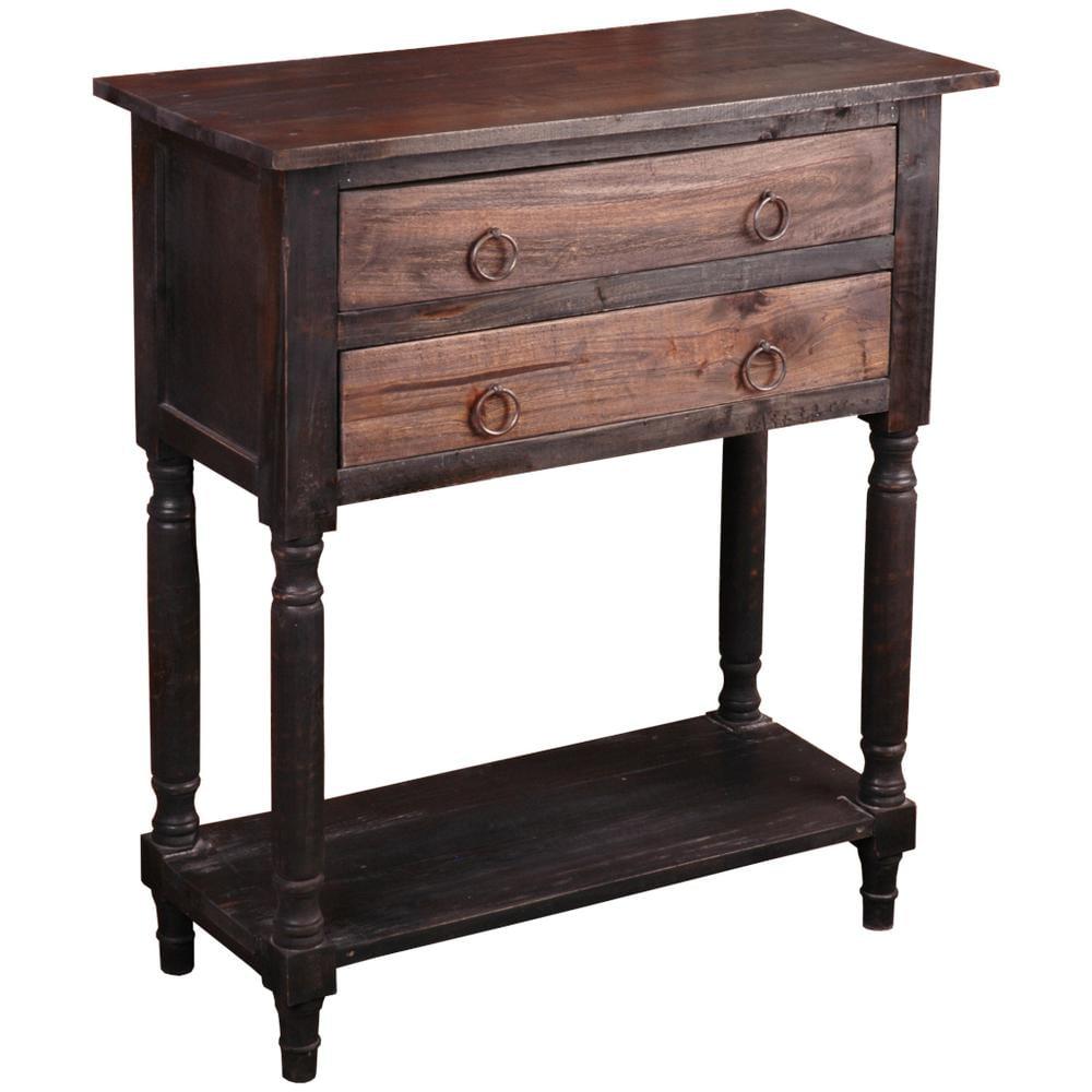 August Grove® Talbotton Solid Wood 2 - Drawer End Table