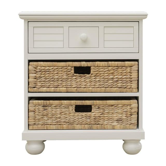 Sunset Trading Ice Cream at the Beach Nightstand |2 Baskets | 1 Drawer | End Table