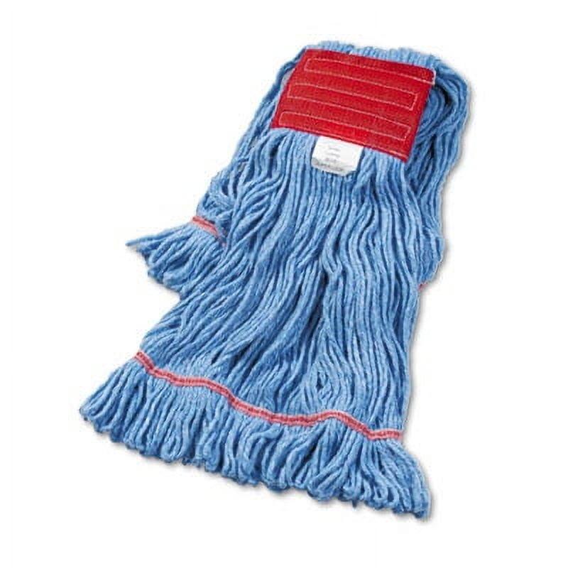 Large Blue Cotton Synthetic Wet Mop Head