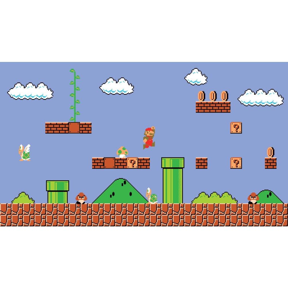 Retro Super Mario XL Pre-pasted Wall Mural