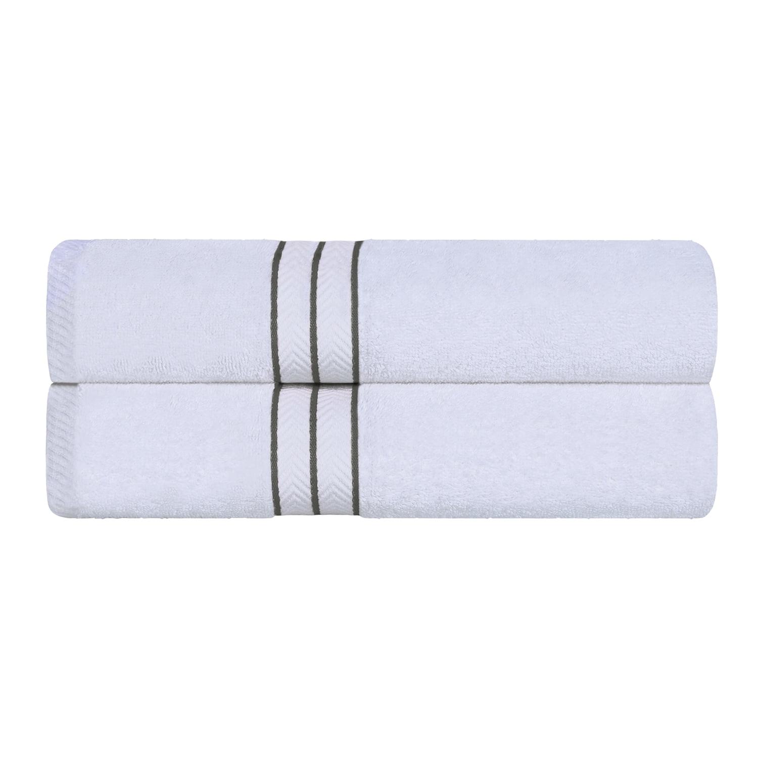 Plush Turkish Cotton 6-Piece Bath Towel Set in Solid Colors