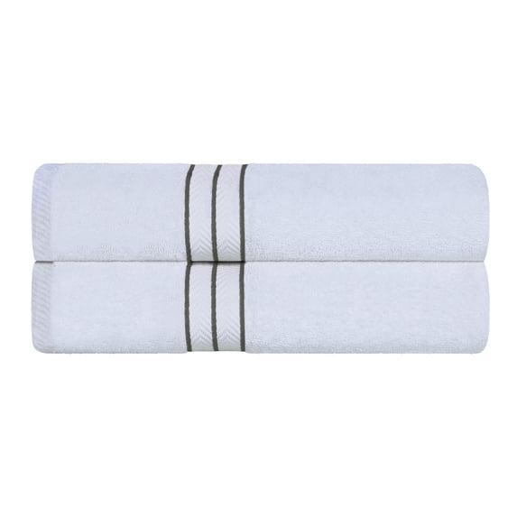 Superior 100% Turkish Cotton Plush 2-Piece Solid Highly Absorbent Towel Set, Chocolate