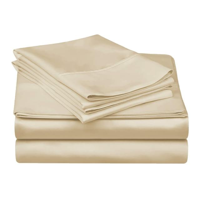 Superior Egyptian Cotton 300 Thread Count Solid Deep Pocket Bed Sheet Set