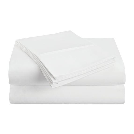 Superior 4-Piece Ultra-Soft Microfiber Deep Pocket Bed Sheet Set, King, White