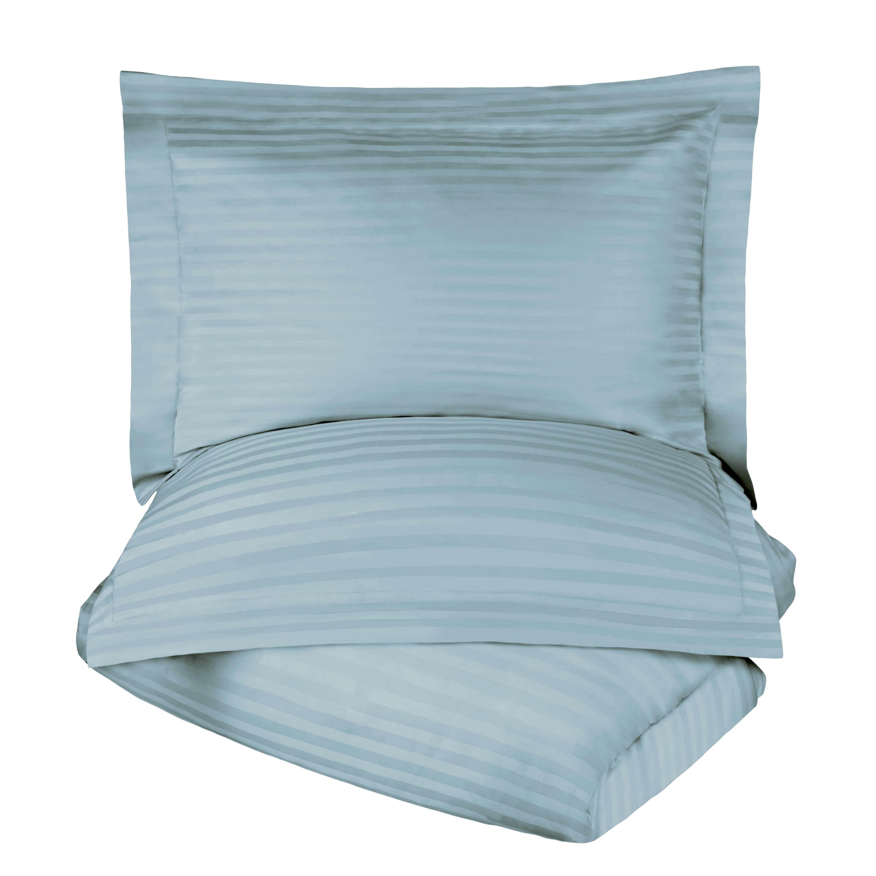 100% Egyptian-Quality Cotton Traditional Sateen Striped Luxor Treasures Duvet Cover Set