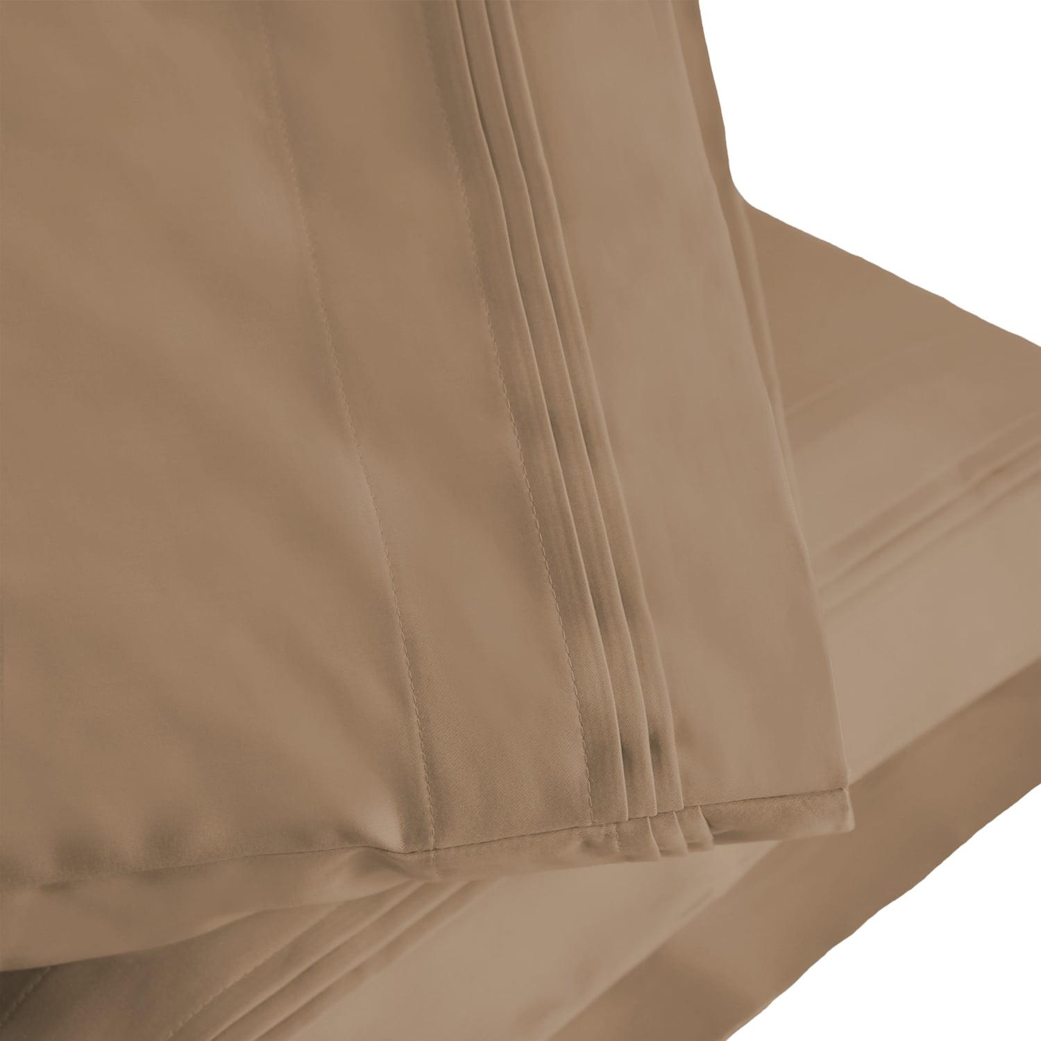 Taupe Egyptian Cotton 1500 Thread Count Pillowcase Set