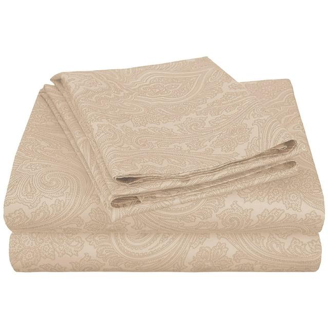 Superior Classic Paisley 600 Thread Count Cotton Blend Sateen Sheet Set