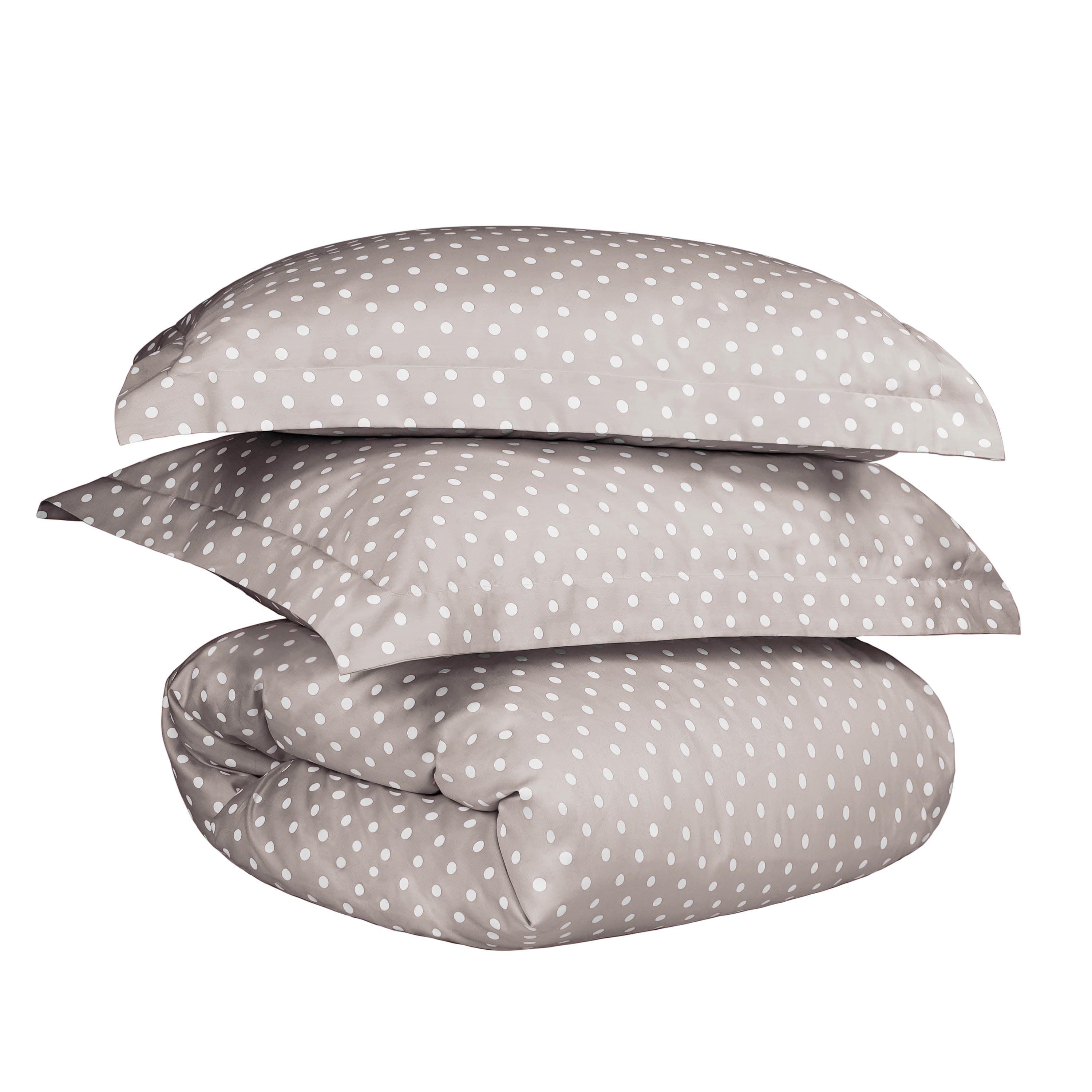 Impressions Cotton Blend 600TC Modern & Contemporary Polka Dots Duvet Cover Set