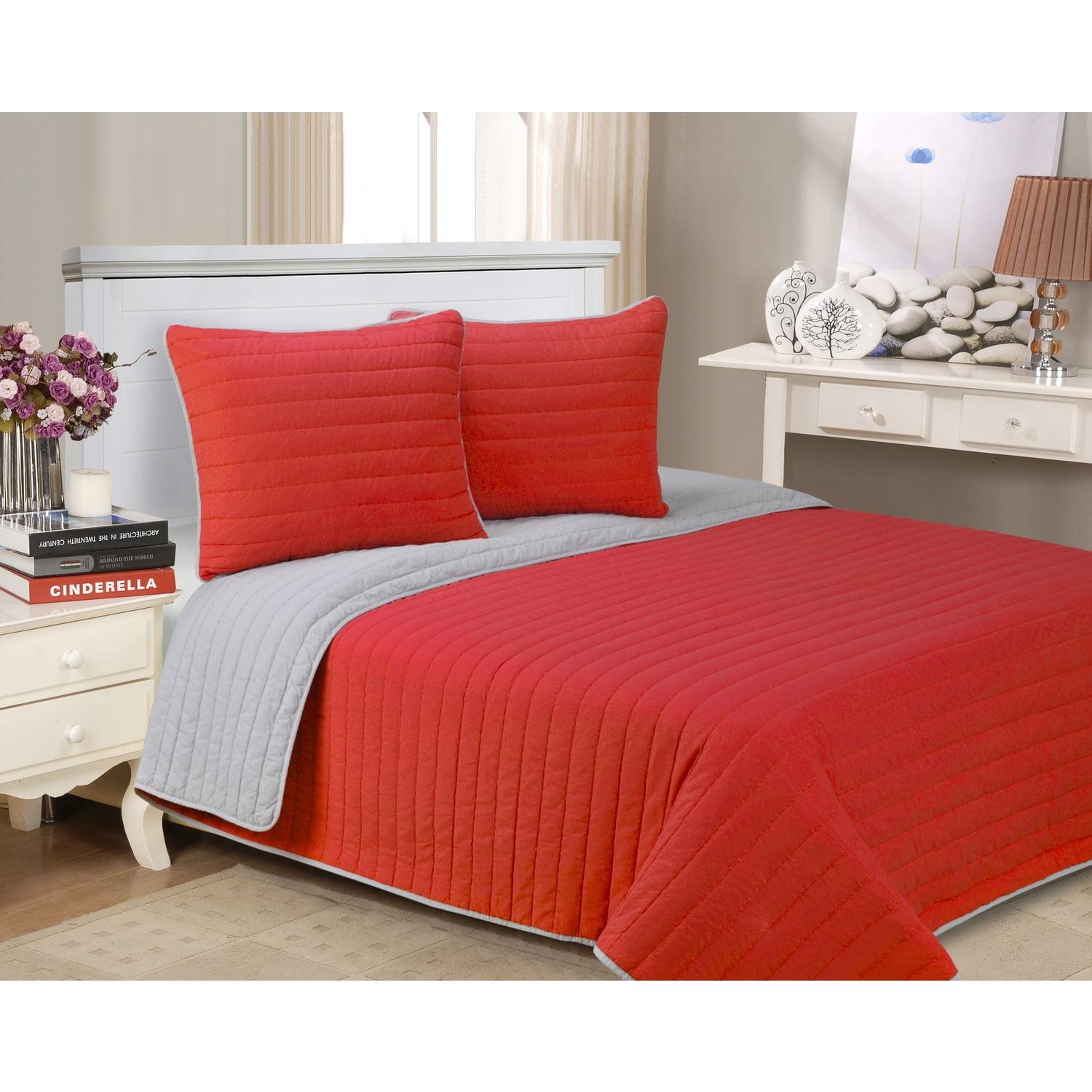 Superior Brandon Standard Cotton Traditional Reversible Quilt Set