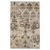 Modern Floral Damask Indoor Runner or Area Rug - Blue Nile Mills