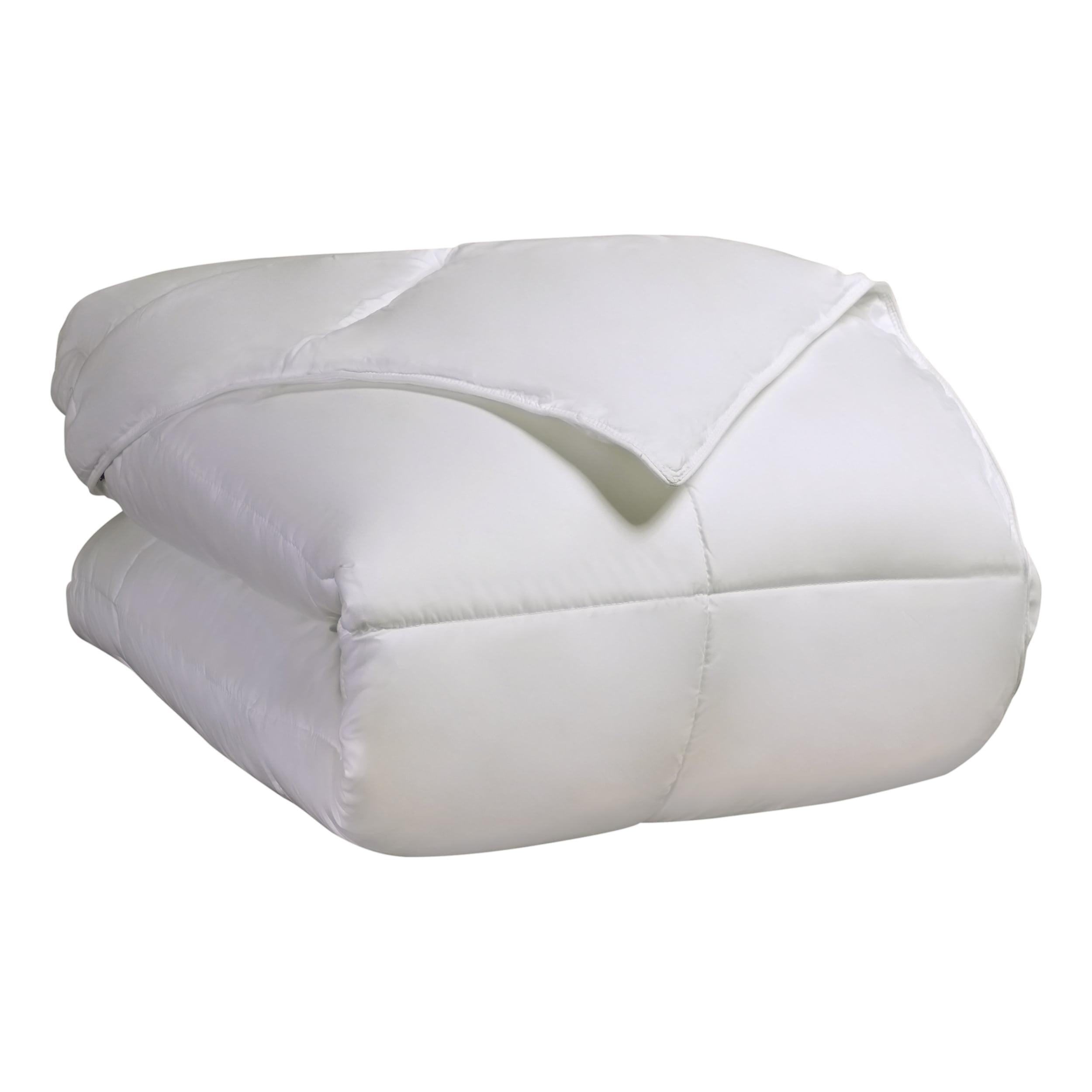 White Full/Queen Reversible Microfiber Comforter