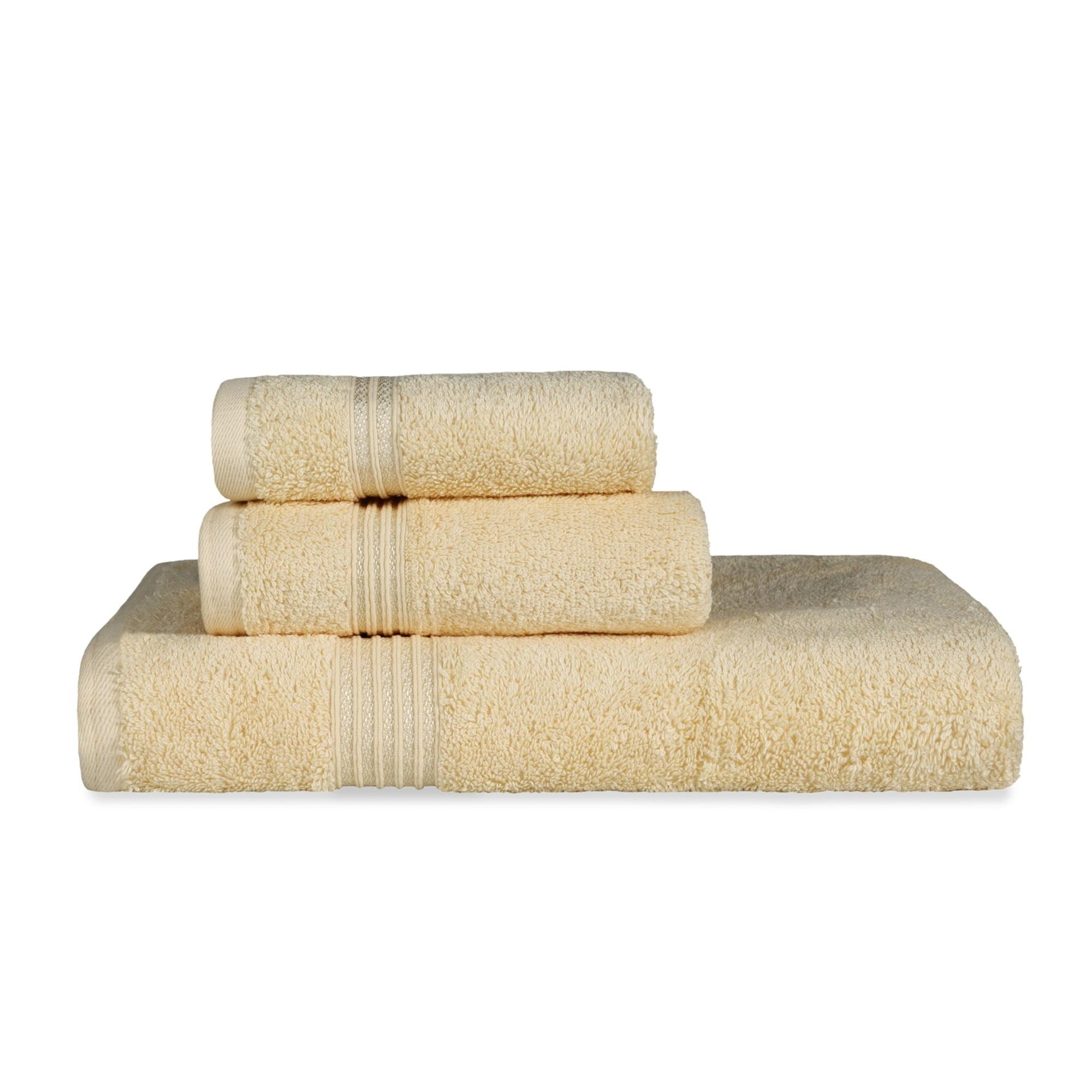 Oversized Canary Egyptian Cotton 3-Piece Towel Set