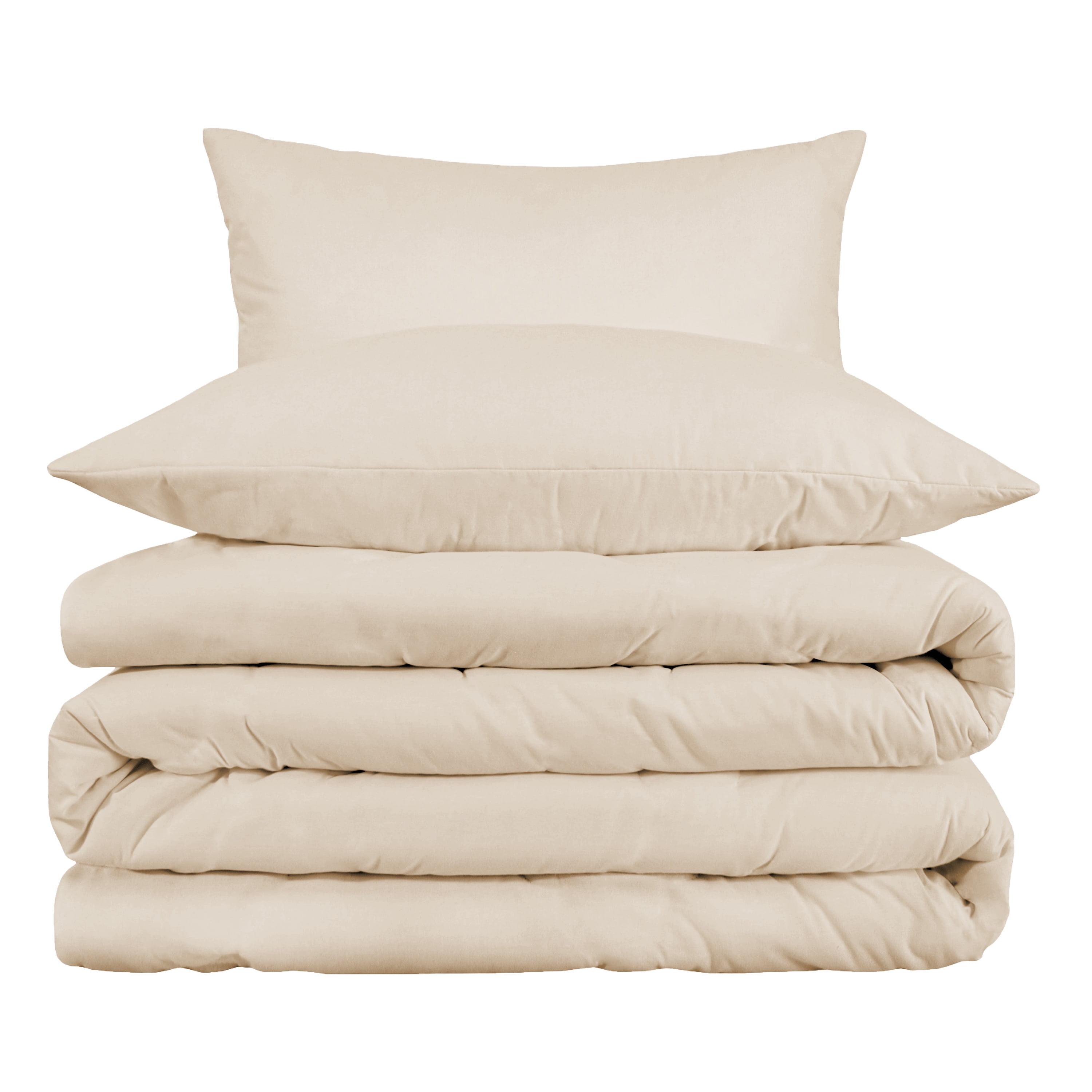 Ivory Egyptian Cotton Full/Queen Duvet Cover Set