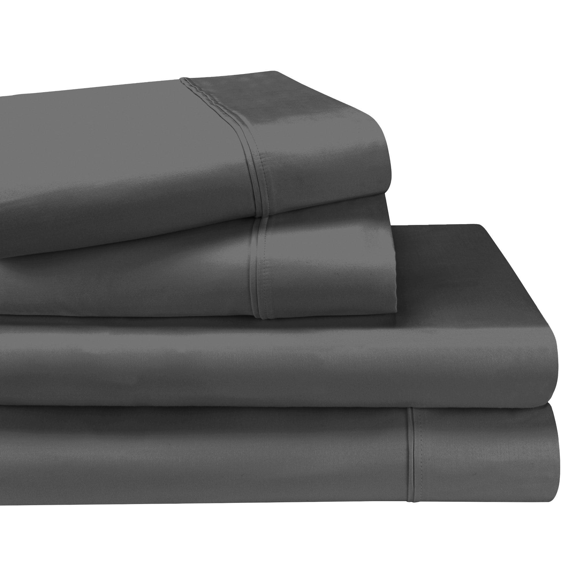 California King Charcoal Organic Egyptian Cotton Sheet Set