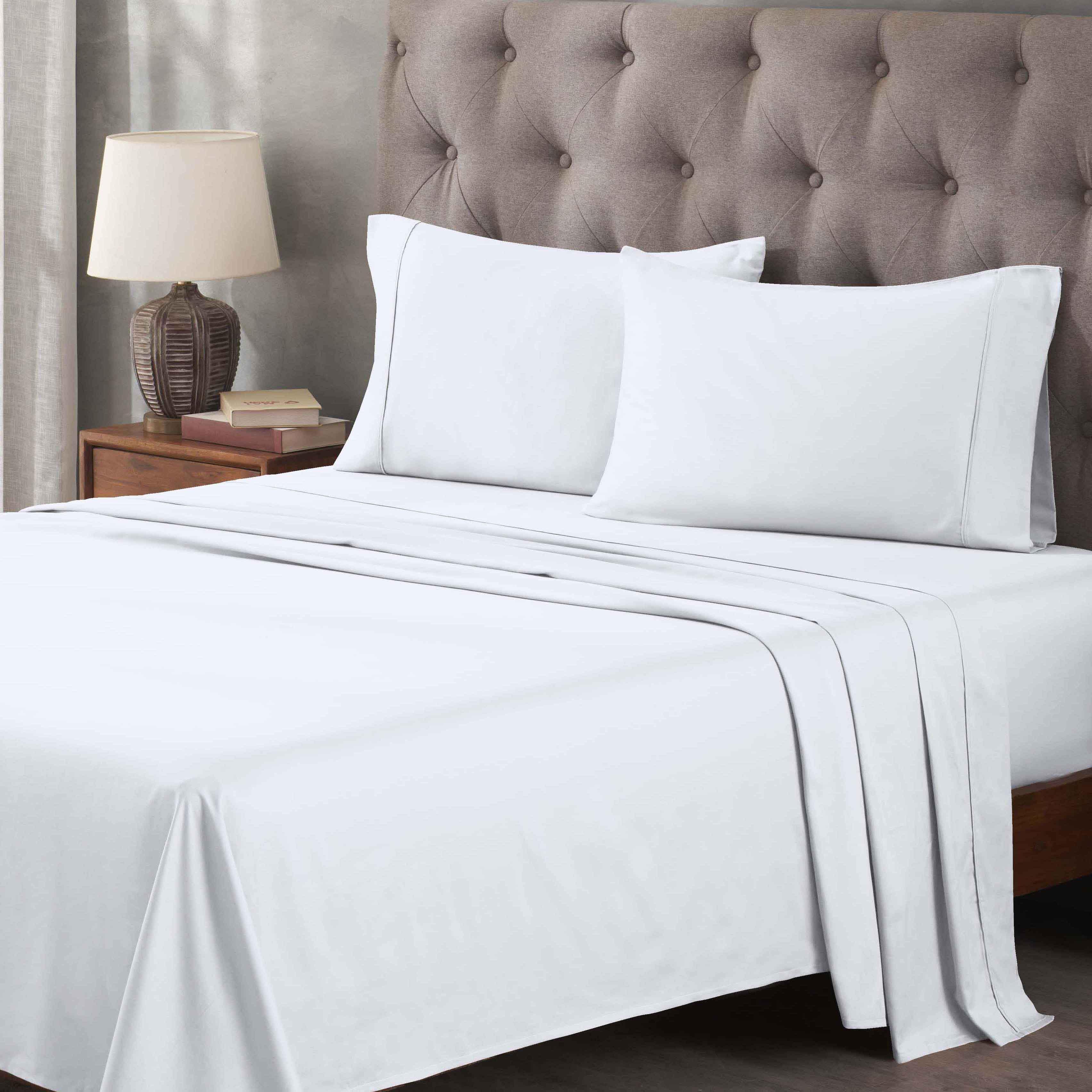 Superior White Egyptian Cotton 400 Thread Count Queen Sheet Set