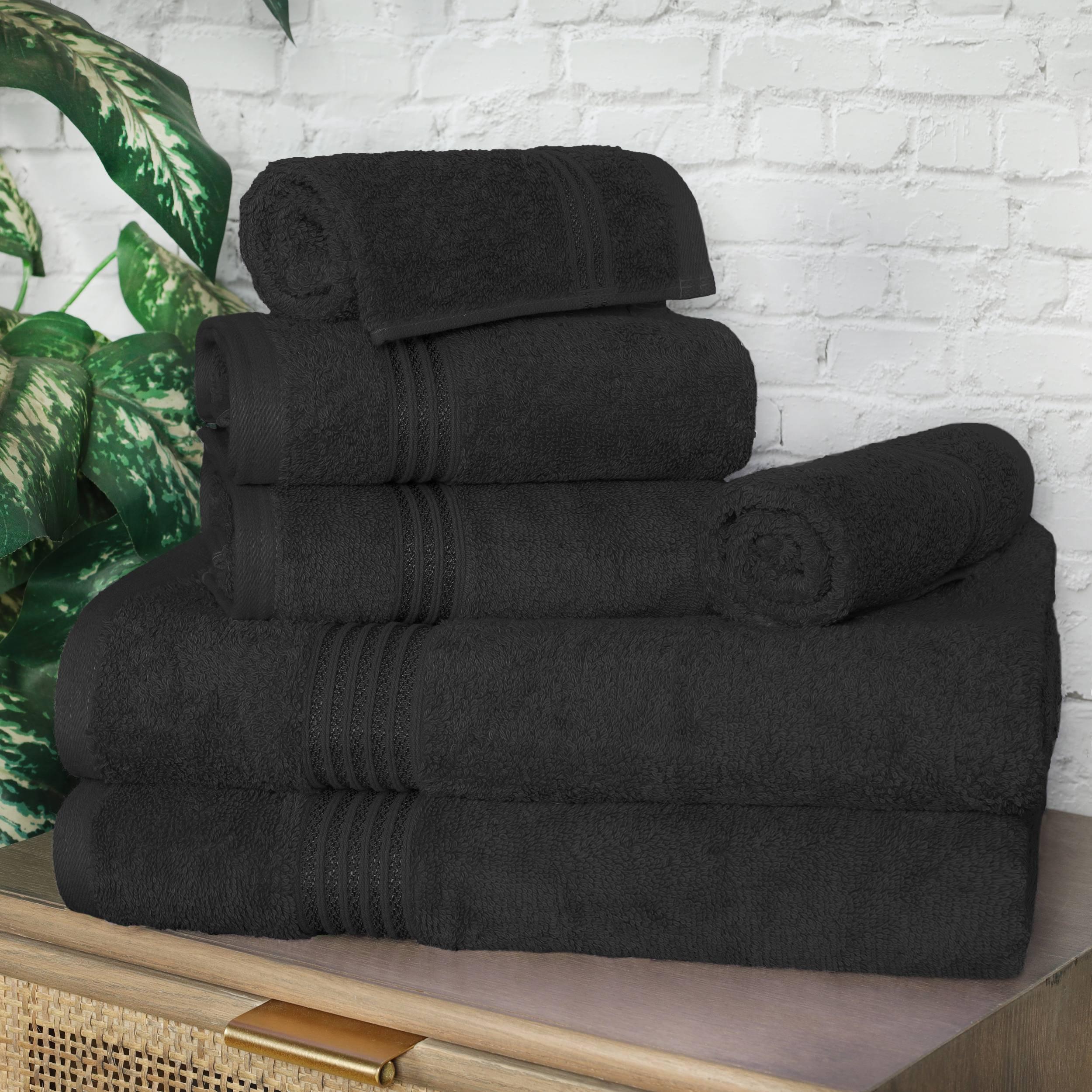 Oleg 600 GSM 6 Piece Egyptian-Quality Cotton Towel Set