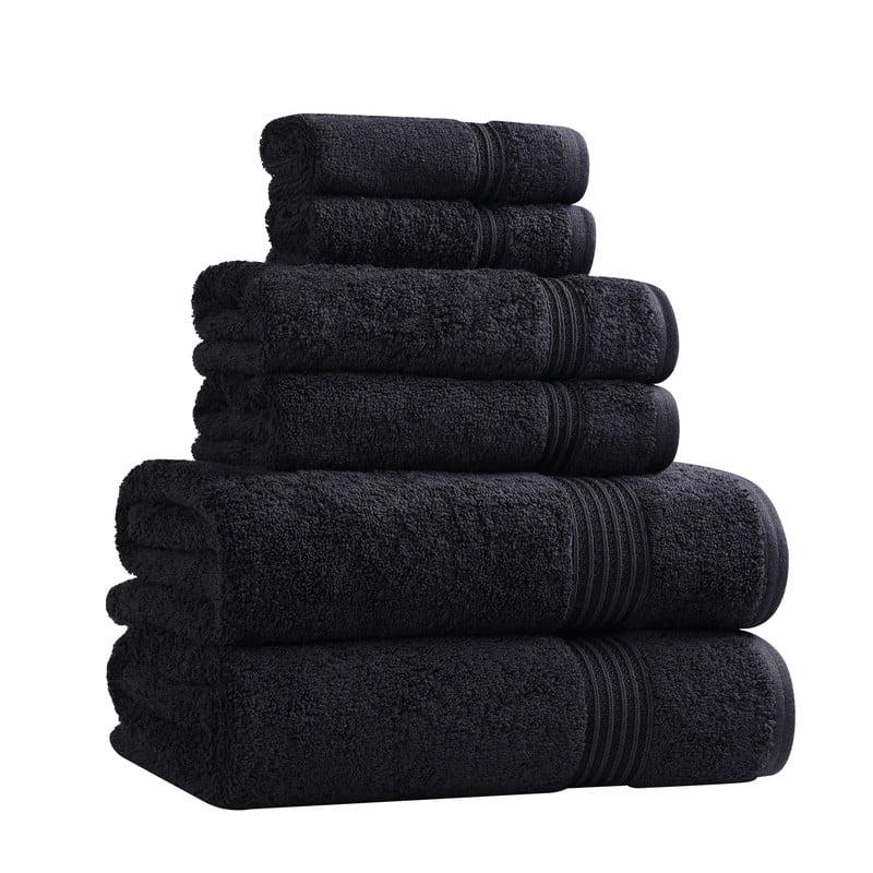 Oleg 600 GSM 6 Piece Egyptian-Quality Cotton Towel Set