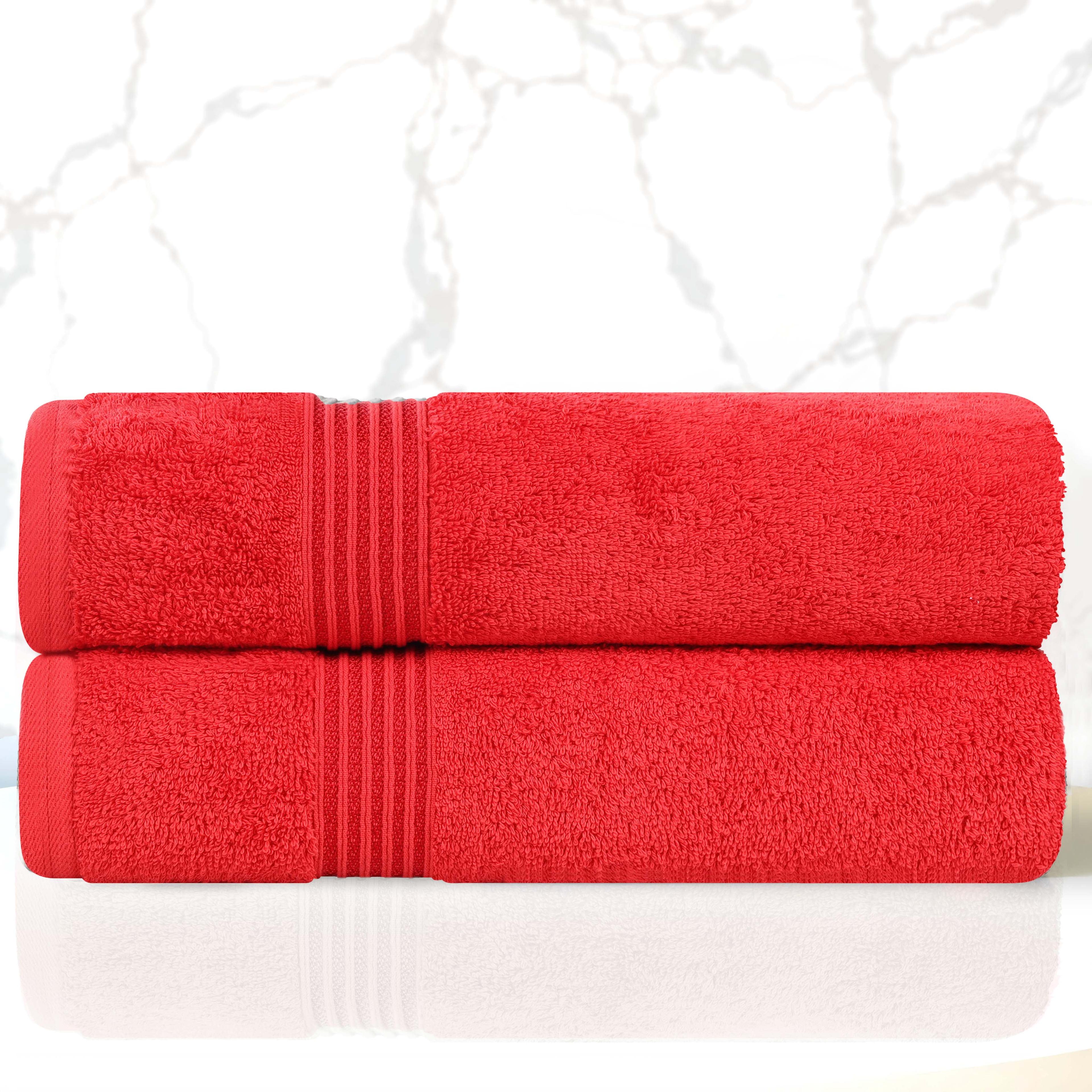 Superior Heritage Certified Egyptian Cotton Plush Absorbent Luxury Bath Towel (Set of 2)