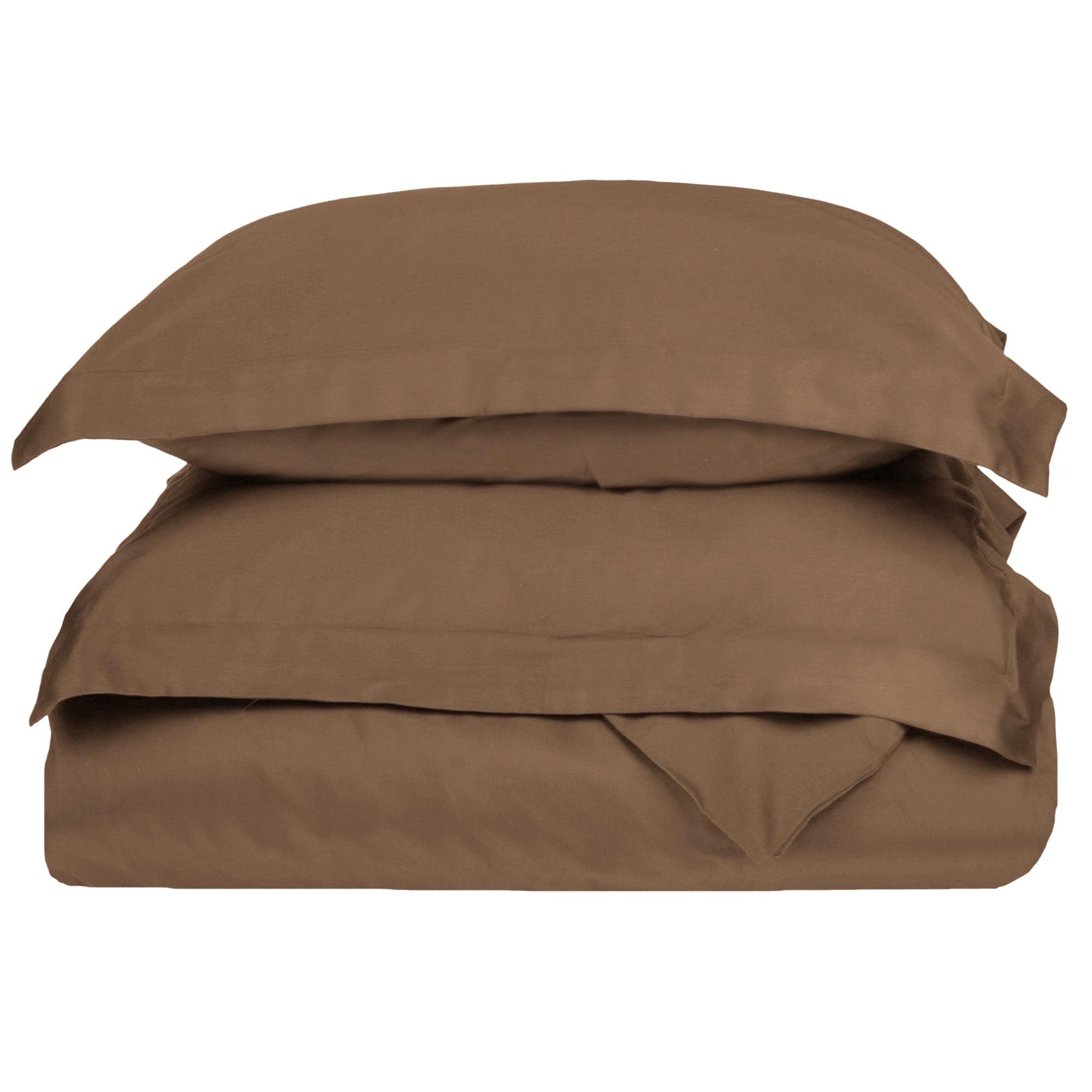 California King Taupe Cotton Duvet Cover Set