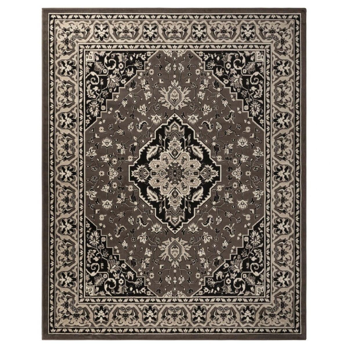 Superior Glendale Oriental Medallion Indoor Area Rug, 8'6"x11'6", Brown